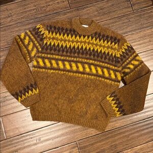 Vintage Squaw Valley by Pebble Beach Charlie Brown Wool Sweater Size L